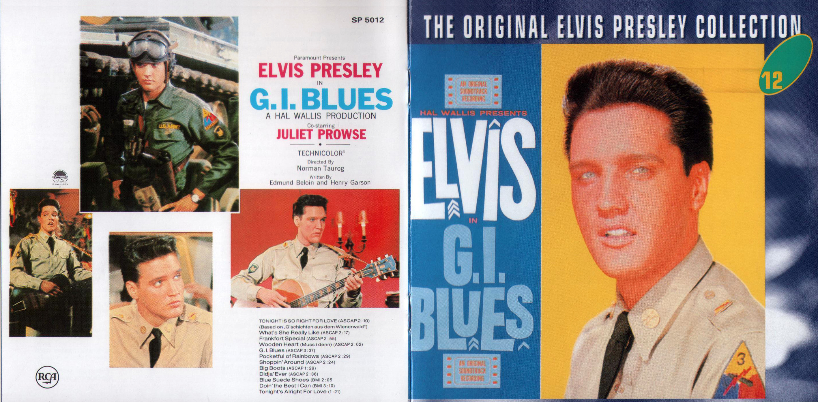 Elvis Presley  The Original Elvis Presley Collection 12; G.I. Blues : Booklet